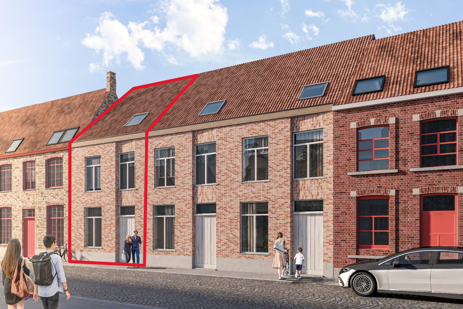 Centraal gelegen nieuwbouw woning centrum Brugge - VKB458 