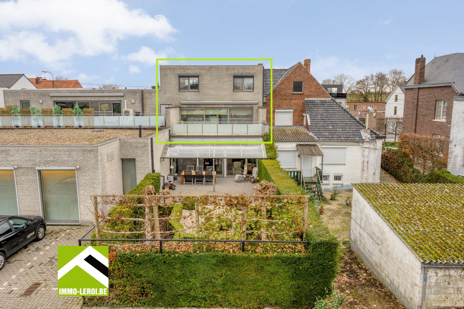 zicht op achtergevel