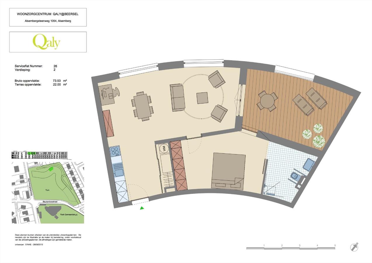 Verkocht service flat - Alsemberg