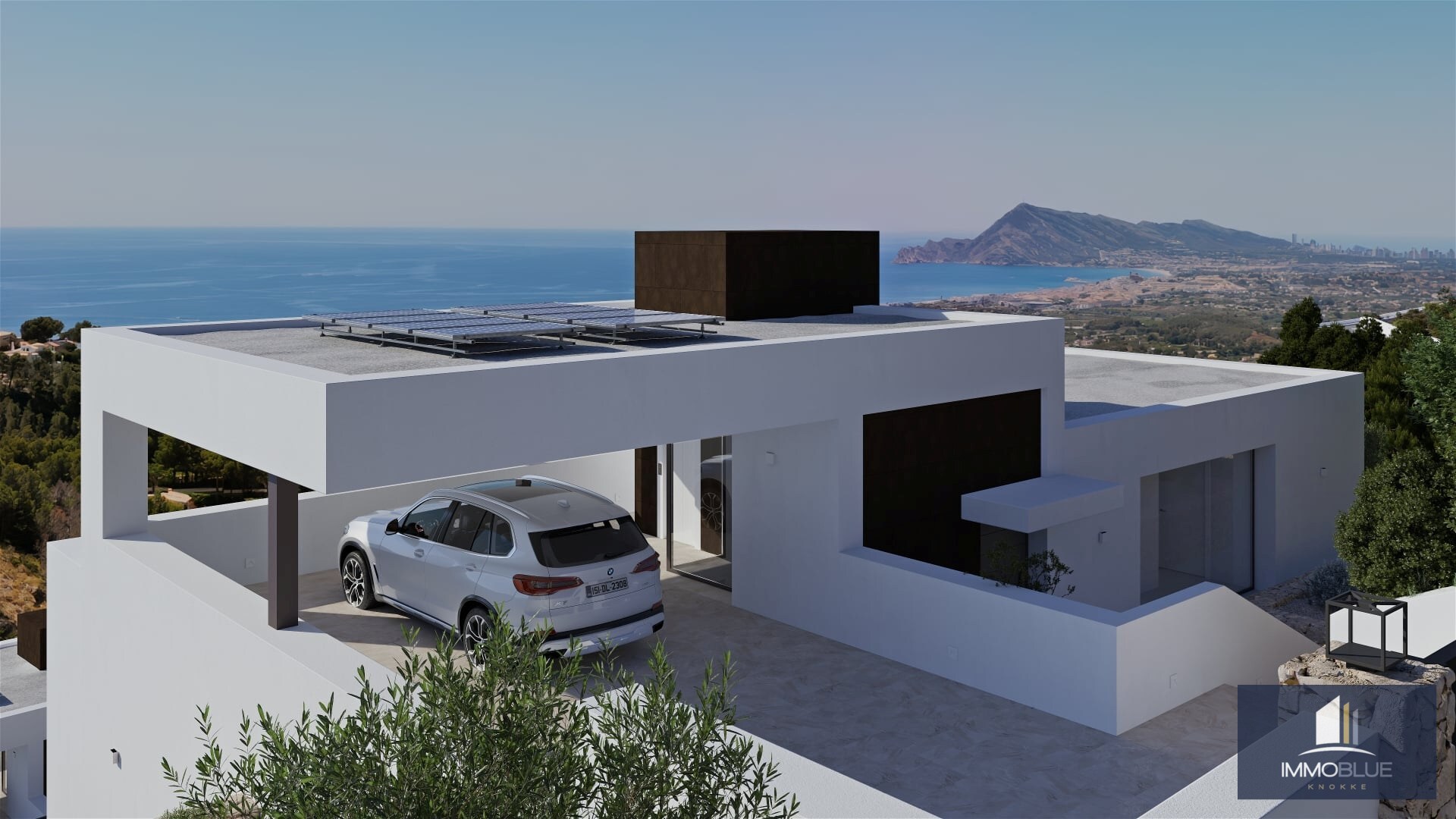 Villa contemporaine avec vue sur la mer à Altea 