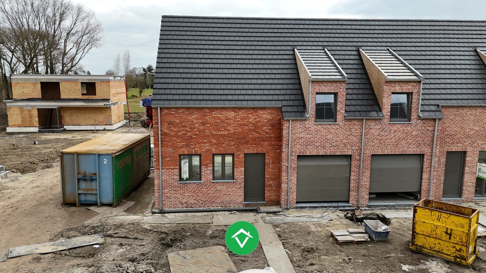 Moderne nieuwbouwwoning met drie slaapkamers en ruim terras in Moere 