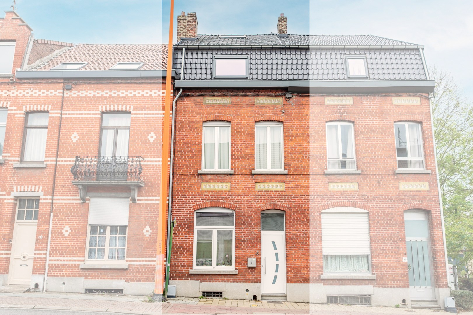 Volledig gerenoveerde woning, 3 slpks en tuin te koop centrum Halle 