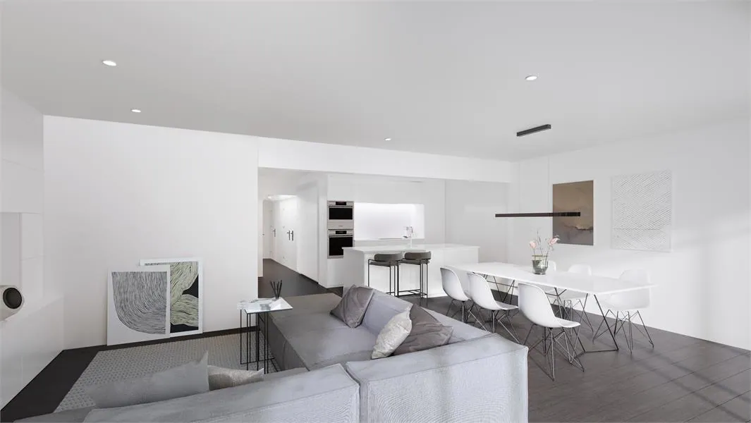 Nieuwbouwappartement met aangename gevelbreedte van 7m20 gelegen te Lippenslaan Knokke. Verkoop onder registratierechten!