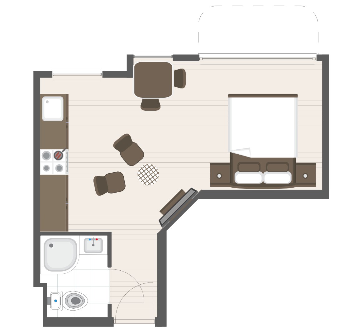 Vakantieverblijf met zuidgericht terras (2p) op de zeedijk van Blankenberge 