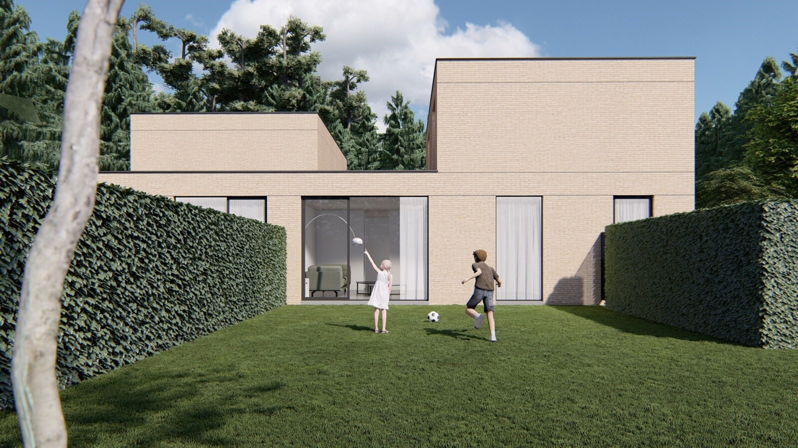 kwalitatieve nieuwbouwvilla op unieke liggen te Houthulst 