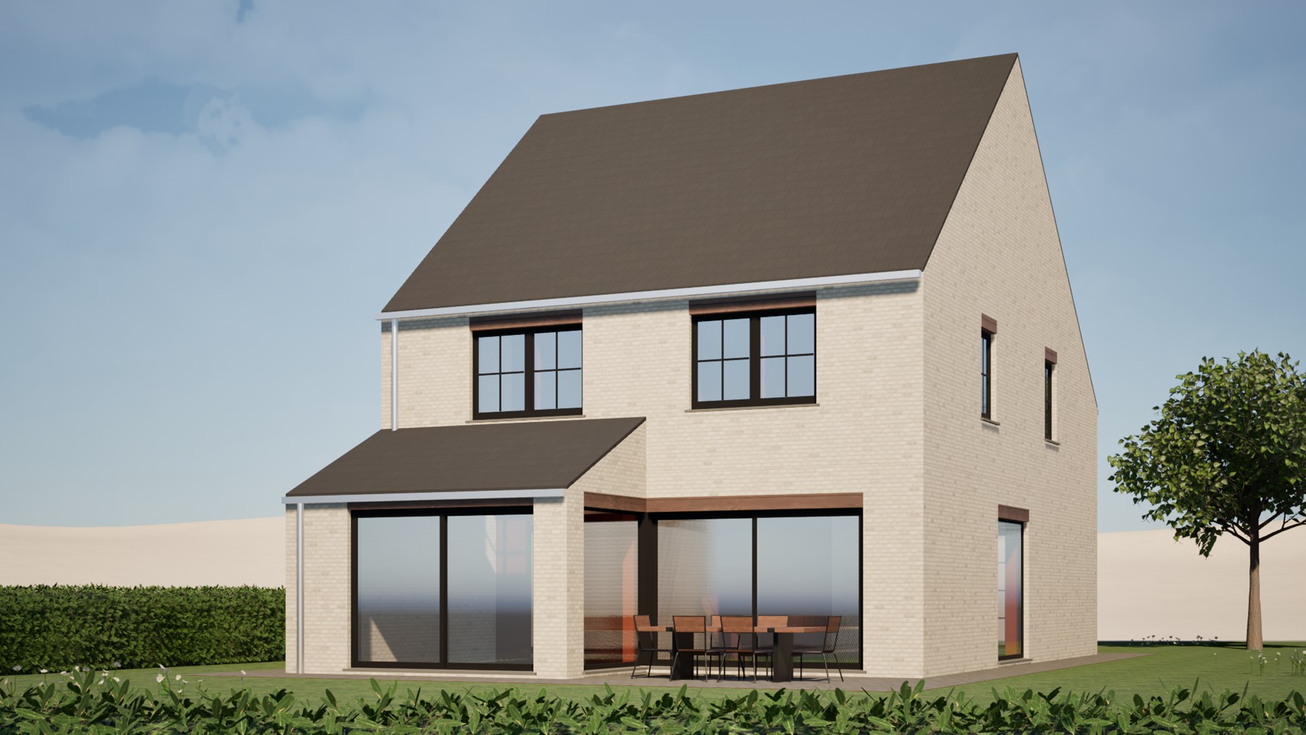Unieke nieuwbouwwoning op perceel met landelijk verzicht 