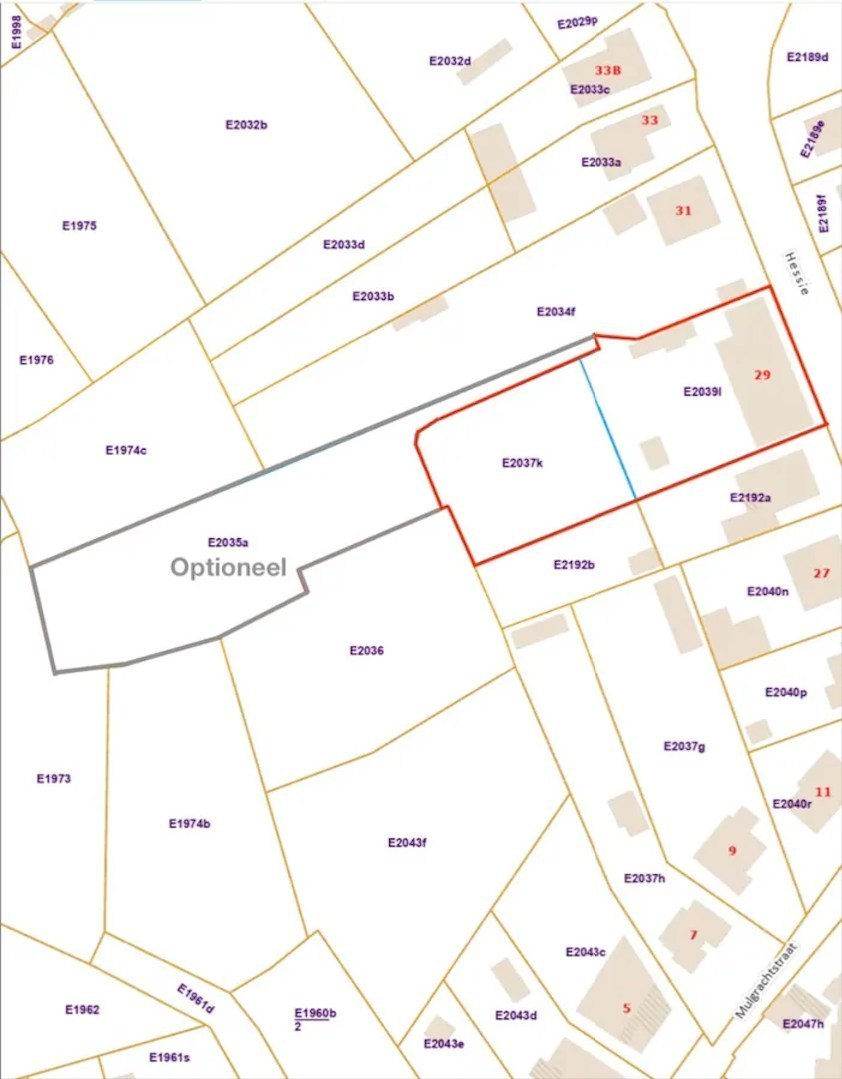 Bouwgrond met voorwaardelijke verkaveling voor 2 open bebouwingen te Mol 