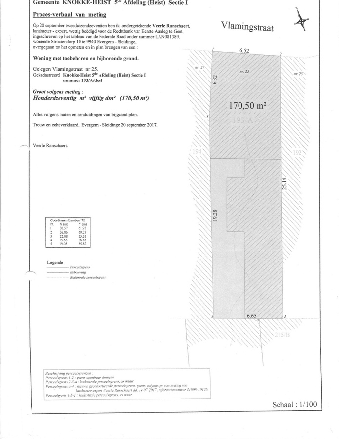 Projectgrond voor 5 appartementen - Heist 