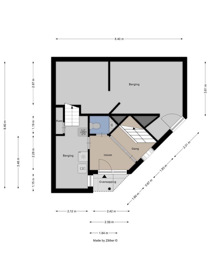 Instapklare halfopen bebouwing met 3 slaapkamers, tuin, terras en 2 carports in Kessel-Lo! – EPC 166 kWh/m² - bewoonbare opp. 146 m² 