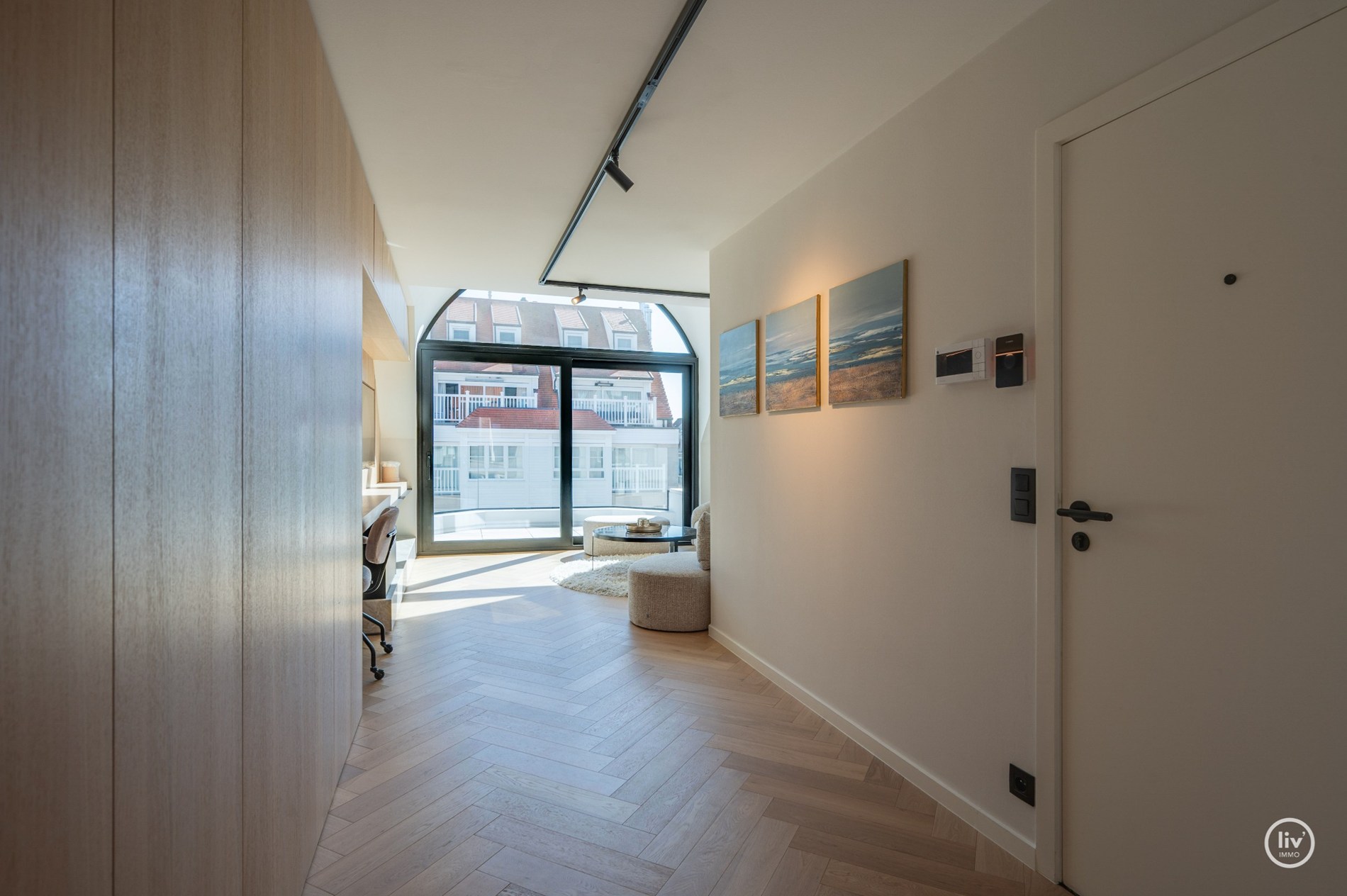 Uitzonderlijk luxueus afgewerkte duplex met royale terrassen, op topligging te Dumortierlaan. Hier werd over elk detail nagedacht 