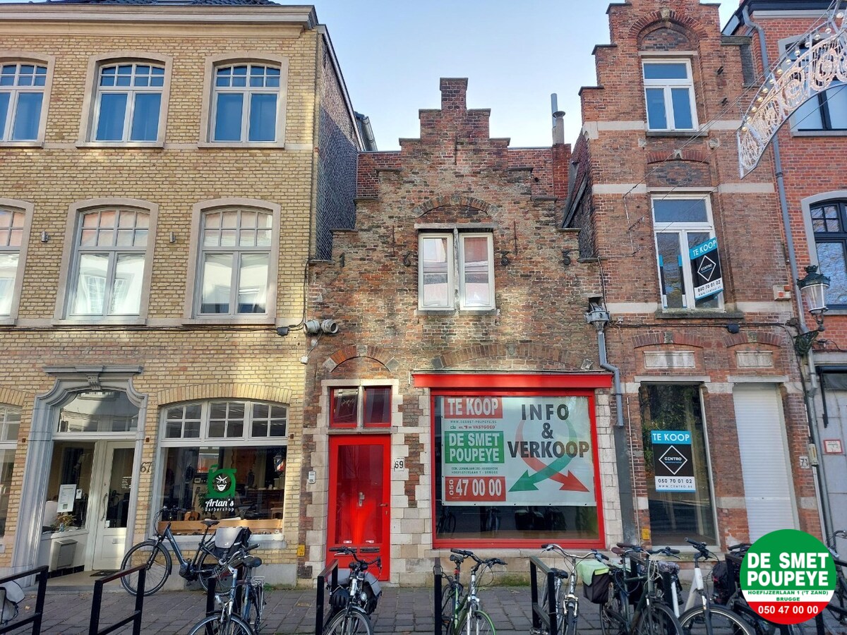 Handelsgelijkvloers met appartement 