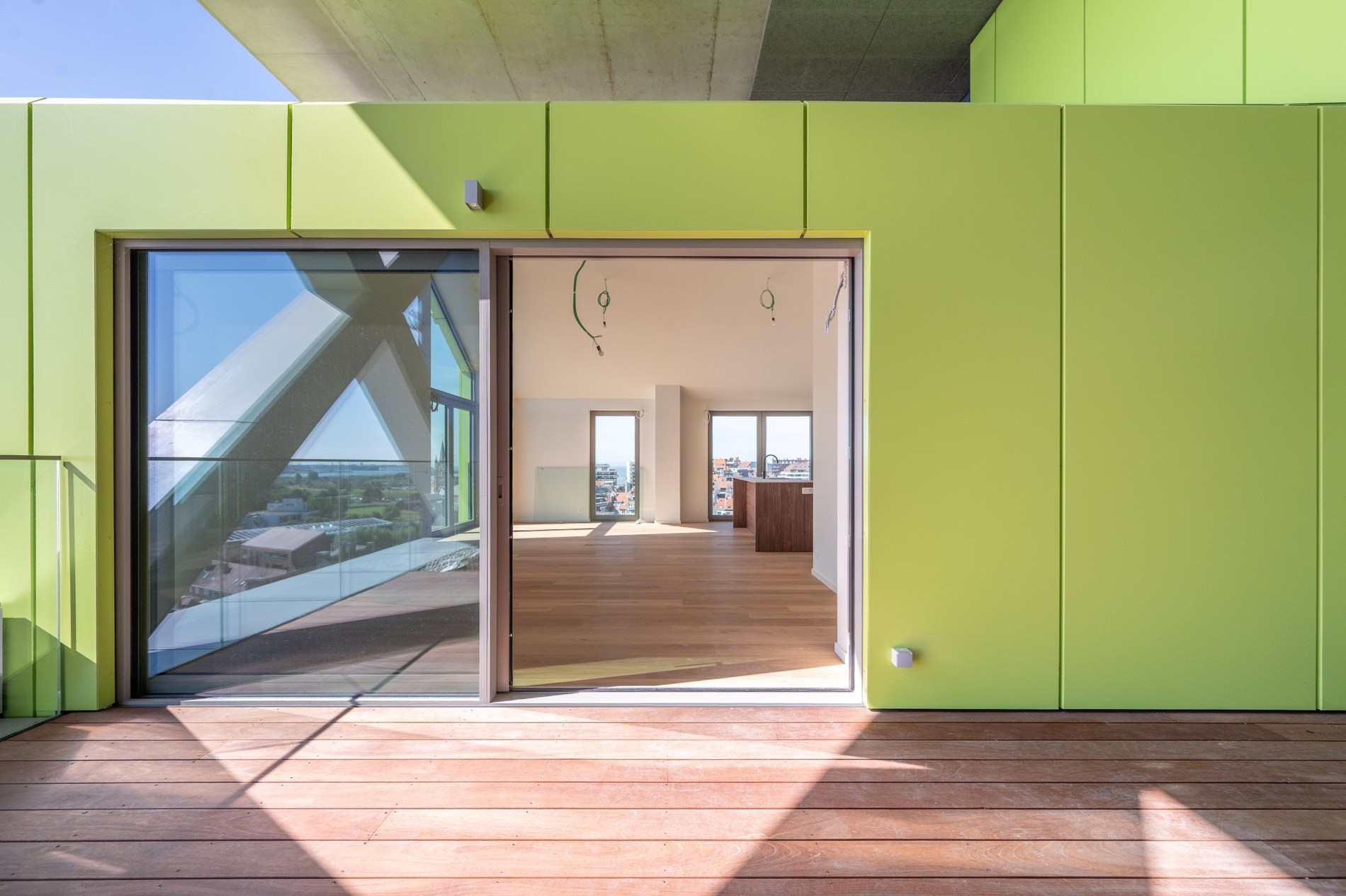 Maison-tour de 3 chambres, située au centre de la résidence Hoost, à distance de marche de la digue (incl. 1 place de parking) 