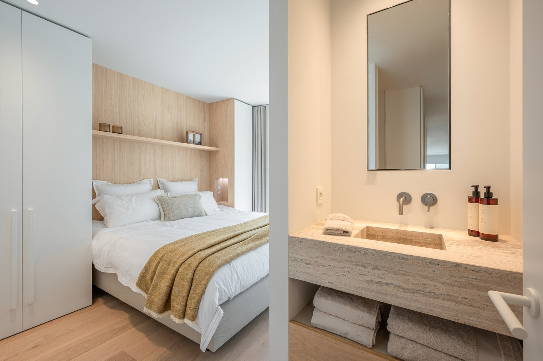 Appartement exclusivement rénové avec 3 chambres à vendre près de la plage d'Albert et de la place de la Lumière. 