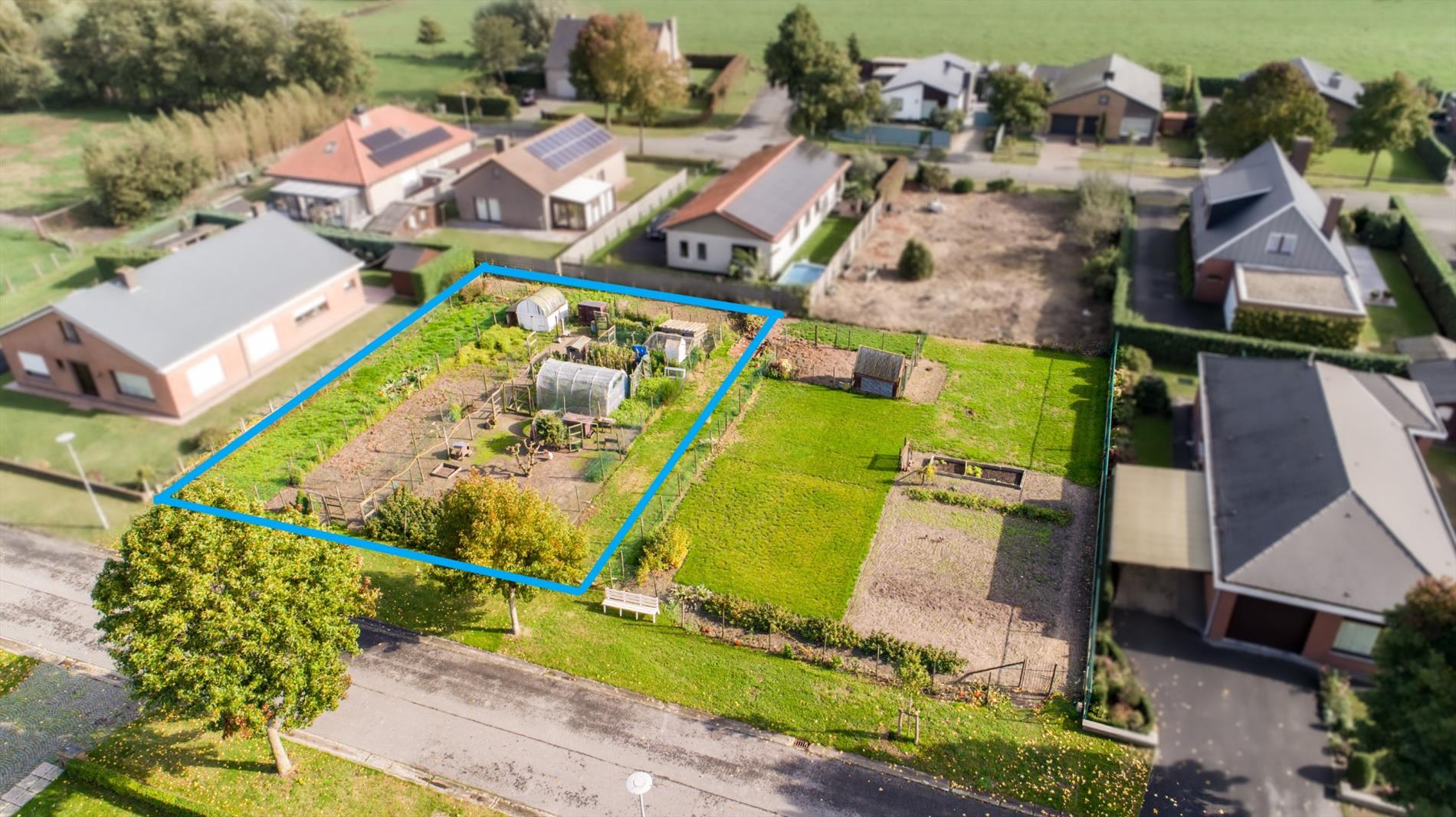 Oostelijk georiënteerd lot bouwgrond 609m² nabij centrum Maldegem 