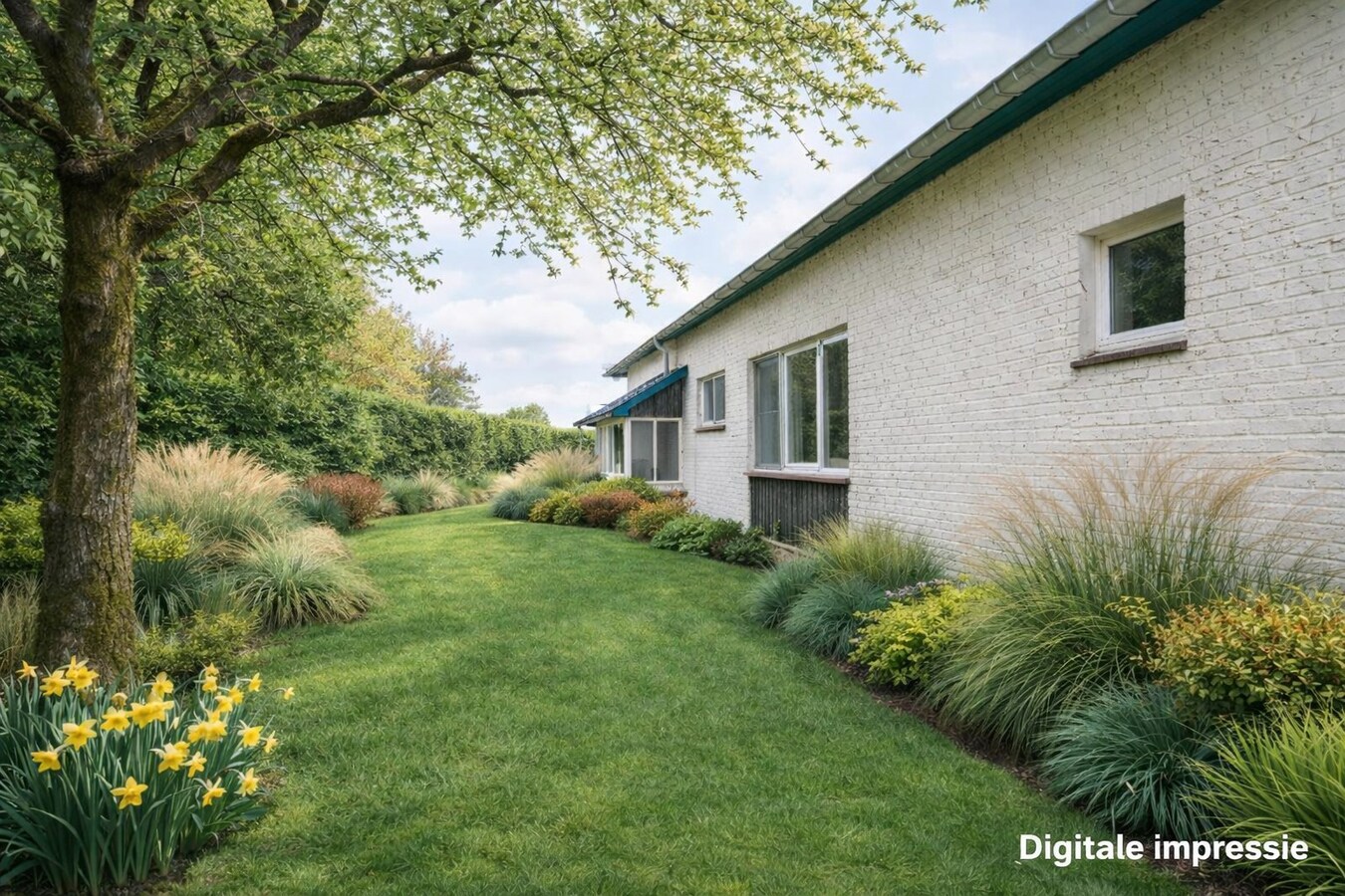 Op te knappen karakteristieke hoekwoning, 4 slpk, (EPC-label C) gelegen aan het Haspengouwse landschap. 