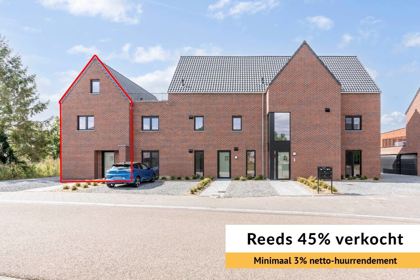 Halfopen nieuwbouwwoning op een rustige locatie - reeds 45 % VERKOCHT 