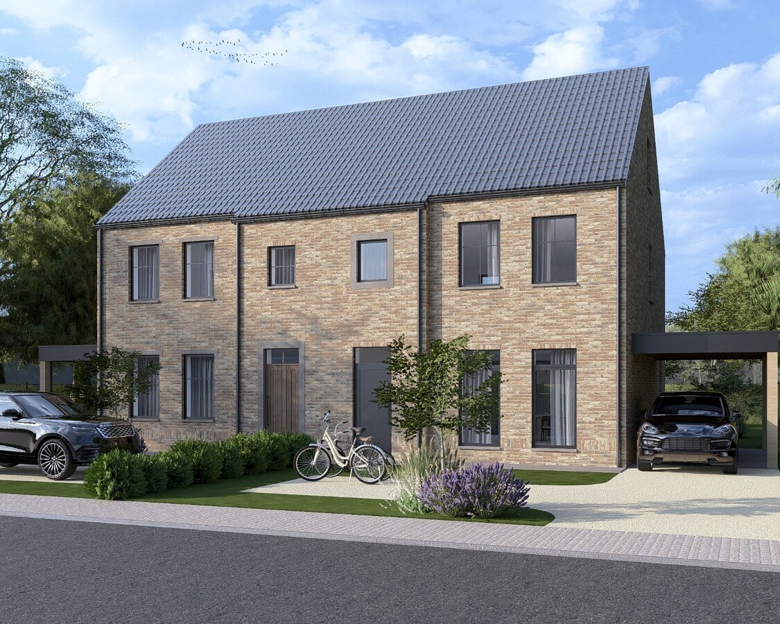 Halfvrijstaande nieuwbouwwoning gelegen op een perceel van 3a23ca op een gunstige locatie nabij het centrum van Bree! 