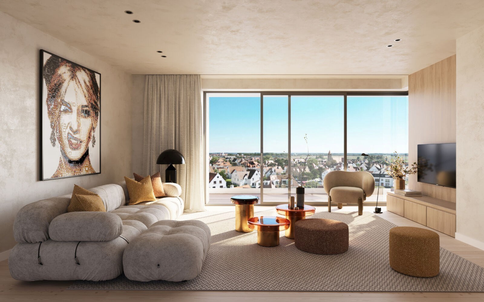 Subliem nieuwbouw appartement met zuidgerichte orientatie. 