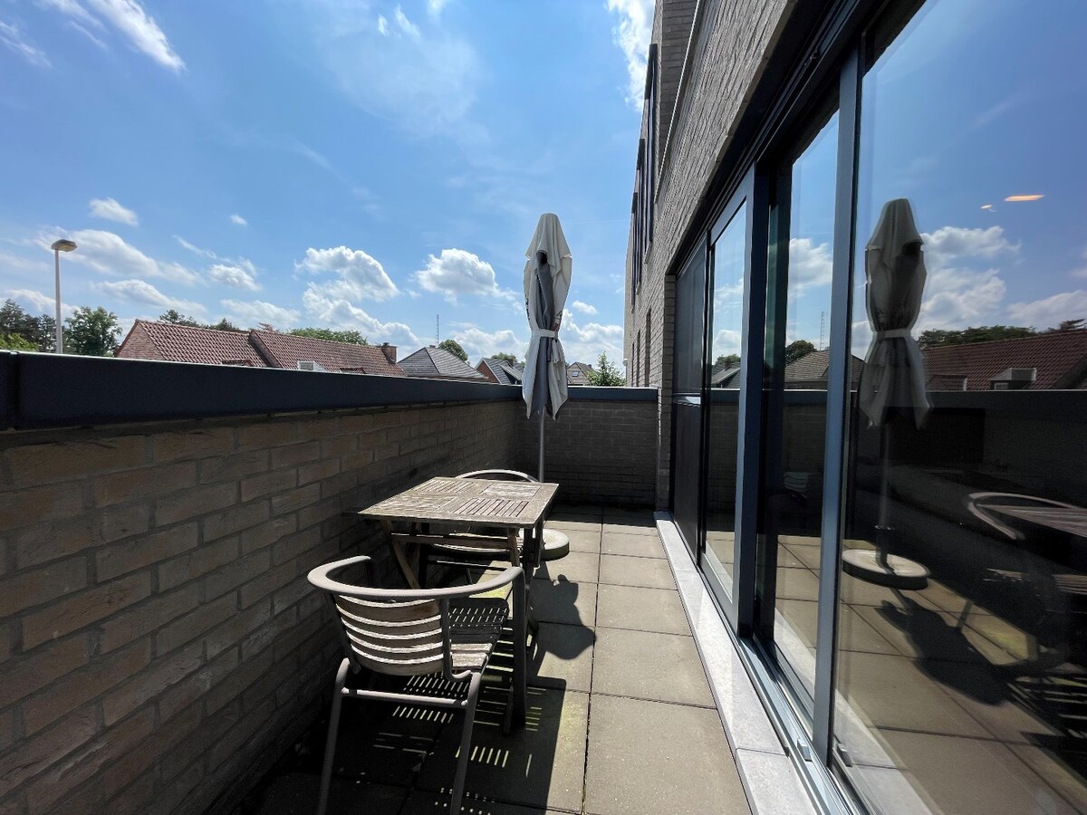 Ruim appartement met terras en 2 slaapkamers in Hasselt - energiezuinig met EPC-label B. 