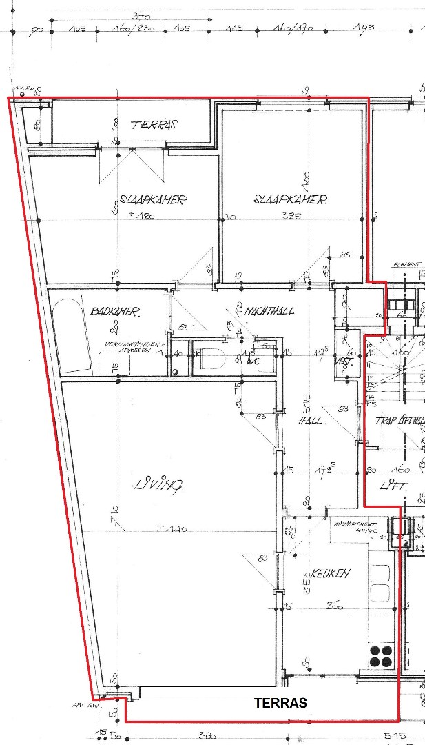 Indeling appartement