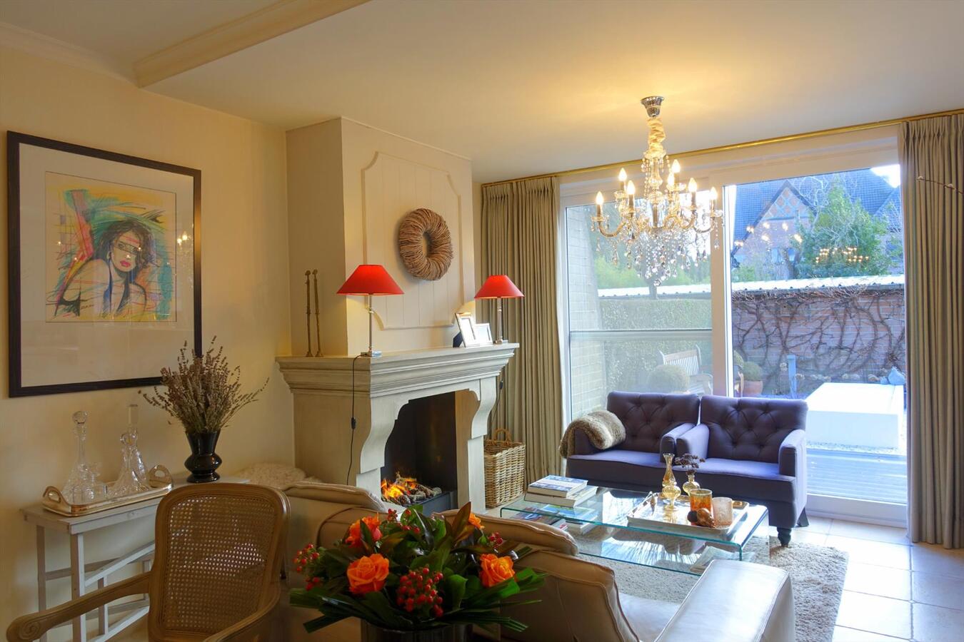 Gelijkvloers appartement met zuidgerichte tuin 