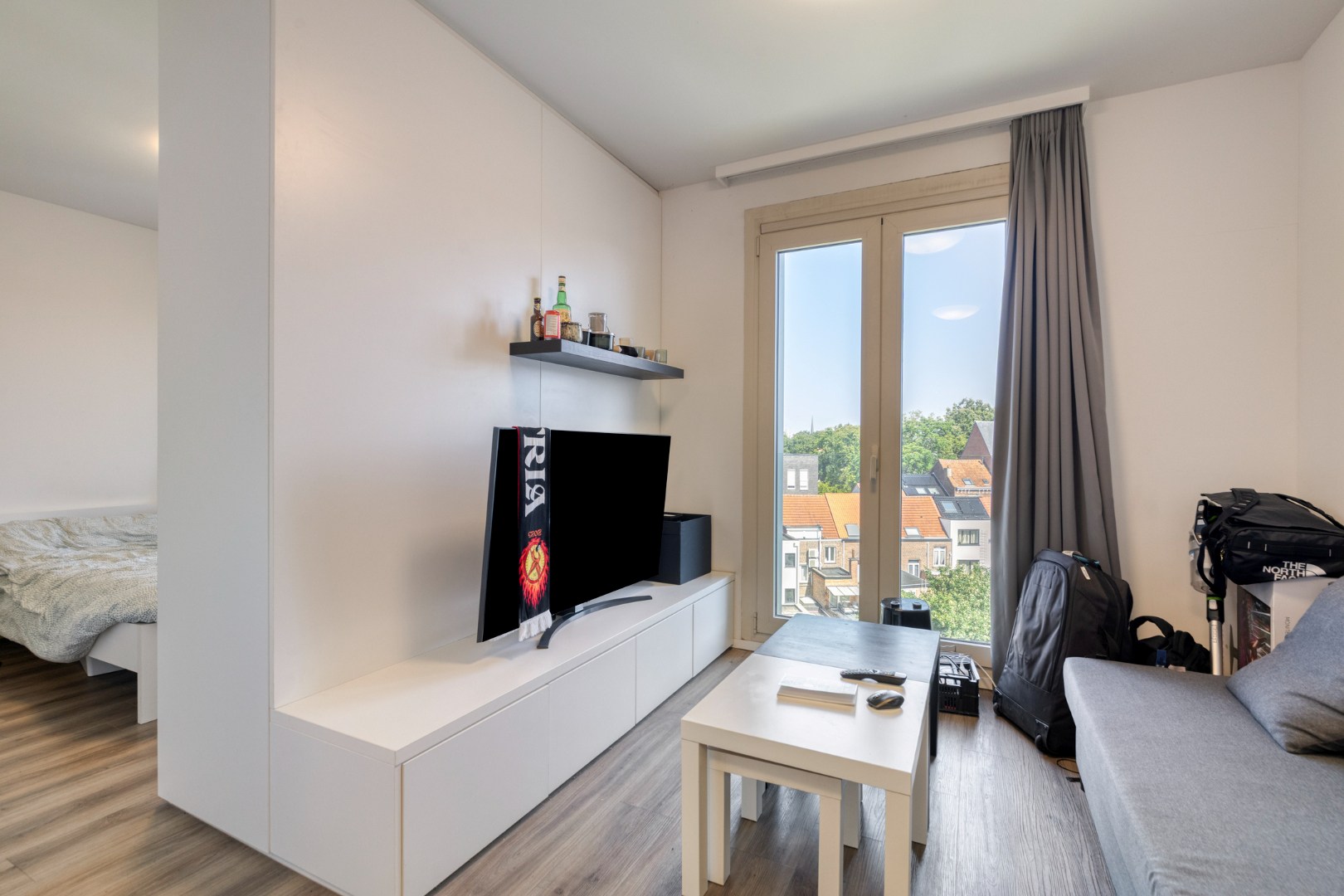 Bemeubelde studio 37m² met gemeenschappelijke ruimtes en fietsenstalling in centrum Leuven - EPC 121,49KWH/m² 