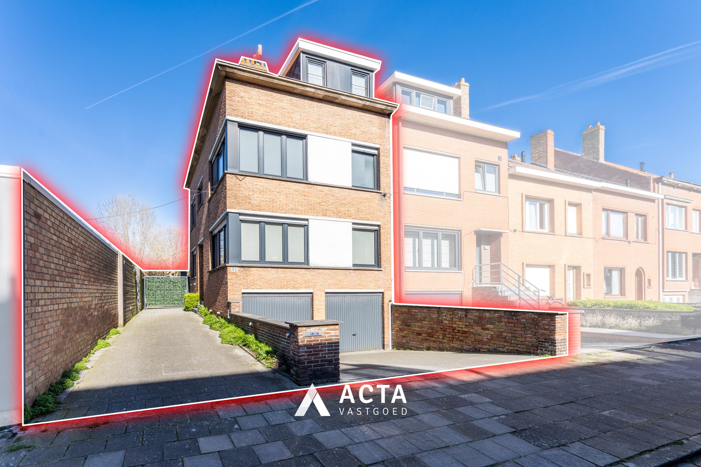 HOB woning met dubbele garage in Mariakerke 