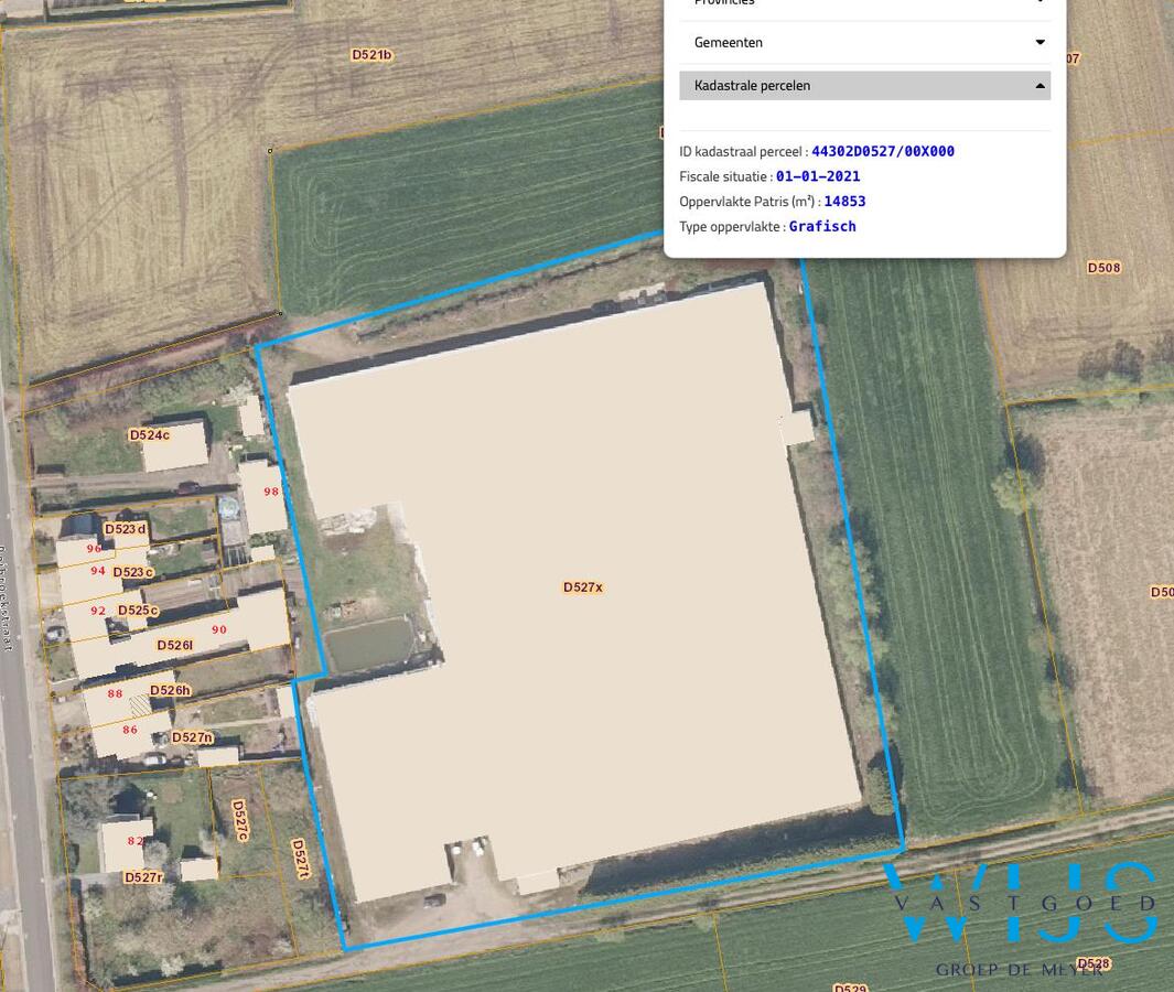 Landbouwgrond MET Serrecomplex te EVERGEM! 