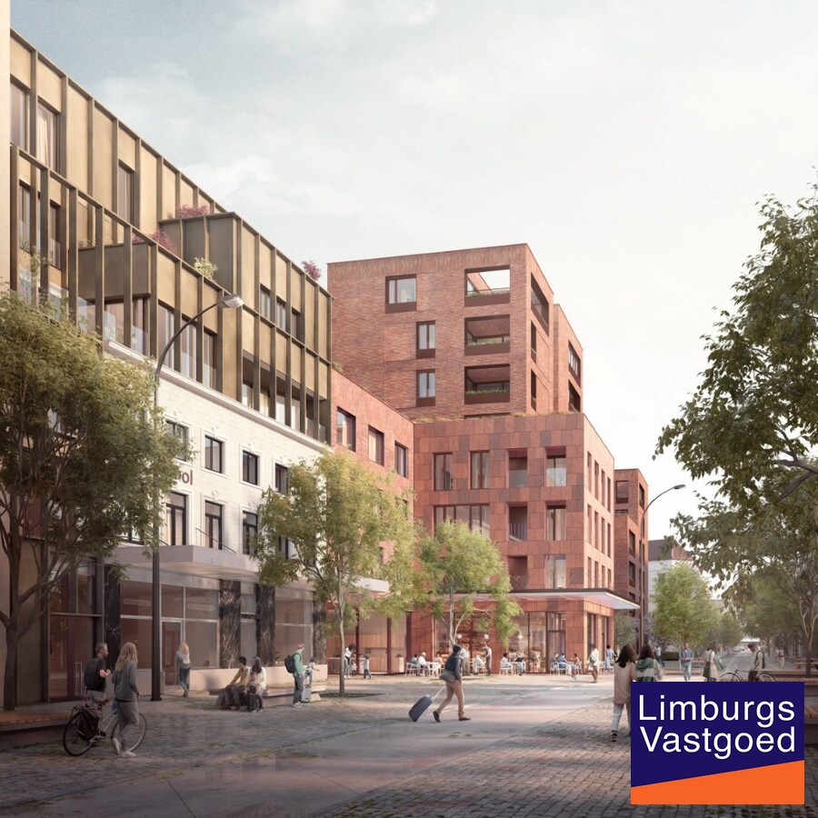 APPARTEMENT F1.04 met 2 terrassen terras, 53m², 1 slaapkamer - Res. B'HIVE ondergrondse staanplaats en bering inbegrepen. 
