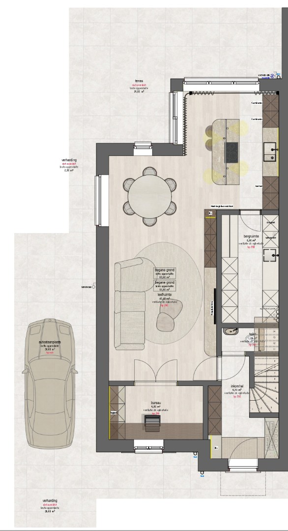 Halfvrijstaande nieuwbouwwoning (Casco plus) 