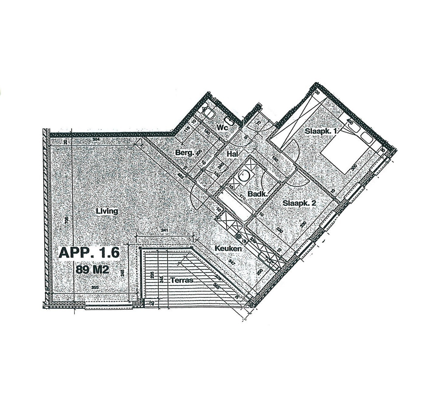APPARTEMENT MET TERRAS EN AUTOSTAANPLAATS 