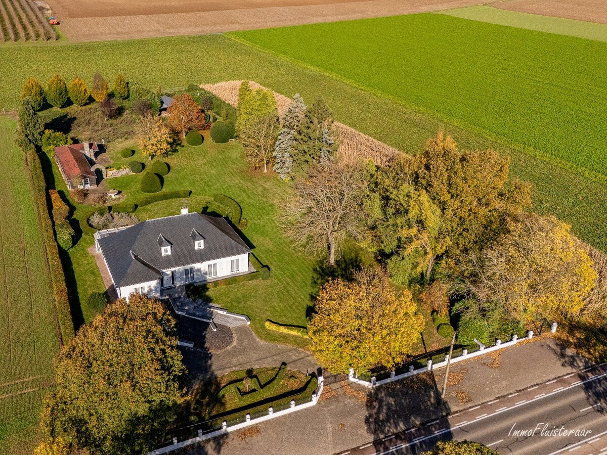 Rural villa with multifunctional outbuilding on approximately 51 acres in Bilzen 
