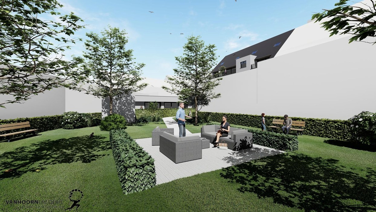 Gelijkvloerse appartement te huur in centrum Torhout met ondergrondse garage! 