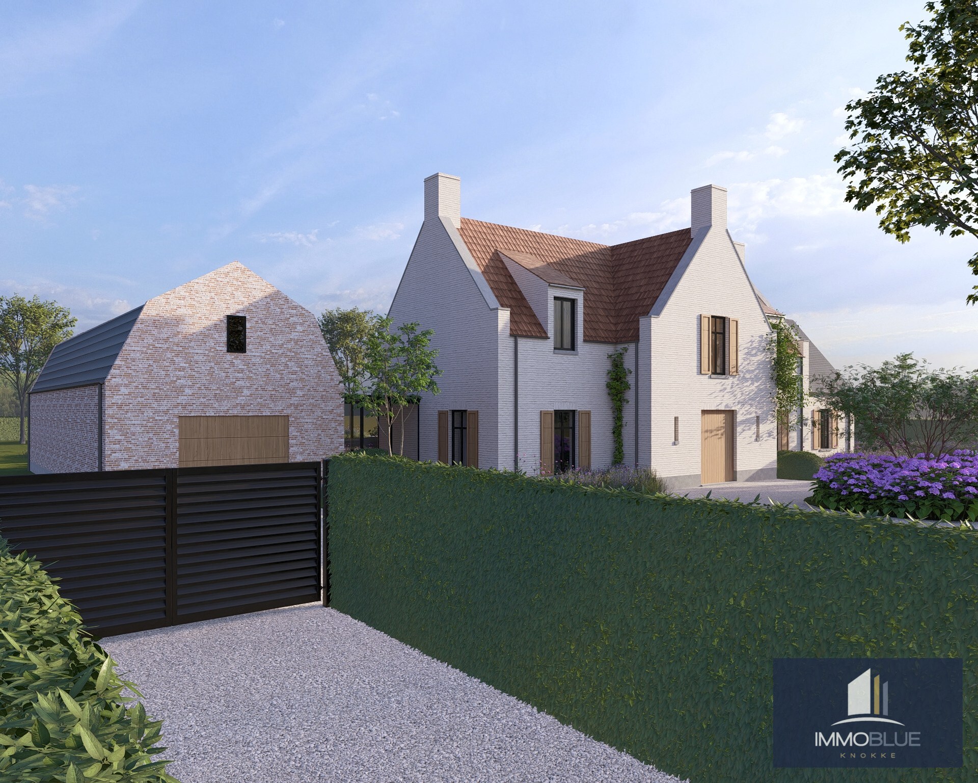 Exclusieve bouwgrond met open zicht gelegen aan het Zwin met goedgekeurde bouwplannen. 