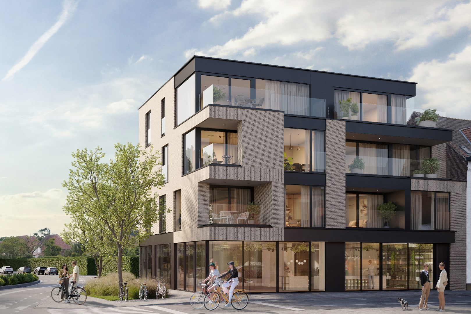Prestigieus hoekappartement in residentie "Angelus" op een topligging te Waregem! 