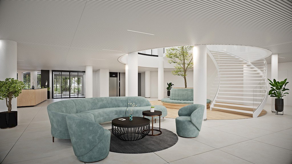 Kantoren te huur in renovatieproject The Curve aan E40 in Drongen