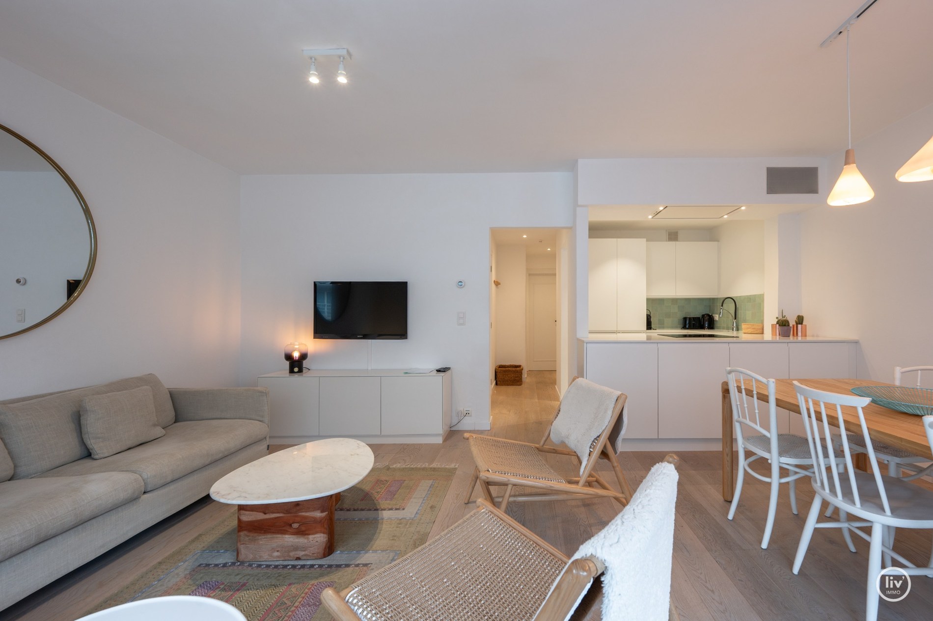 Gezellig 2 slaapkamerappartement gelegen op de Parmentierlaan te Knokke. 