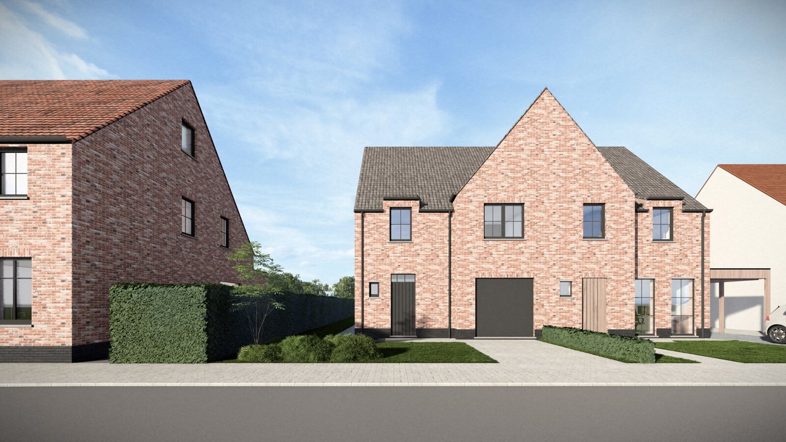 Nieuwbouwwoning met 4 slaapkamers en tuin te Koekelare 