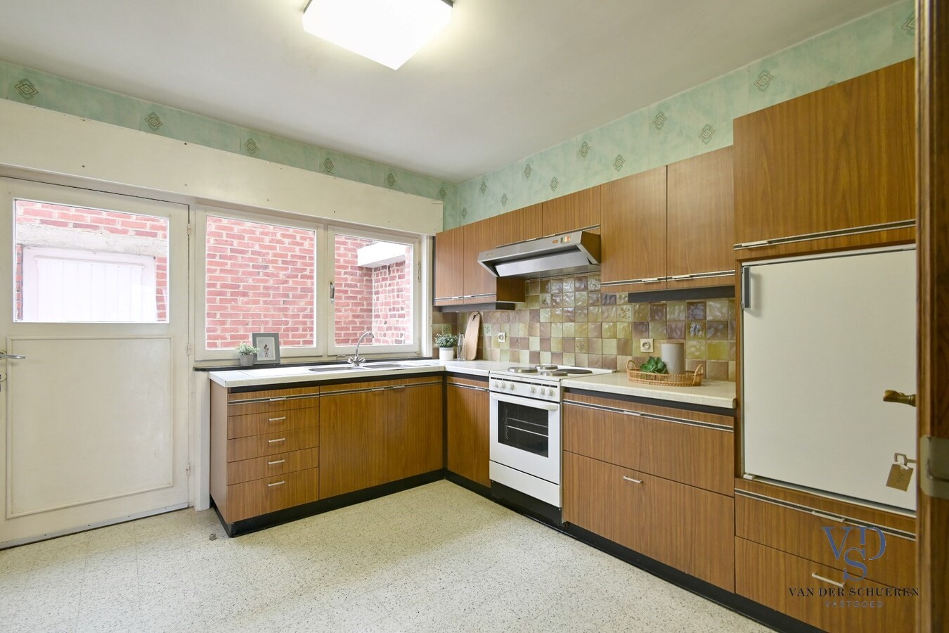 Degelijke halfopen bebouwing 