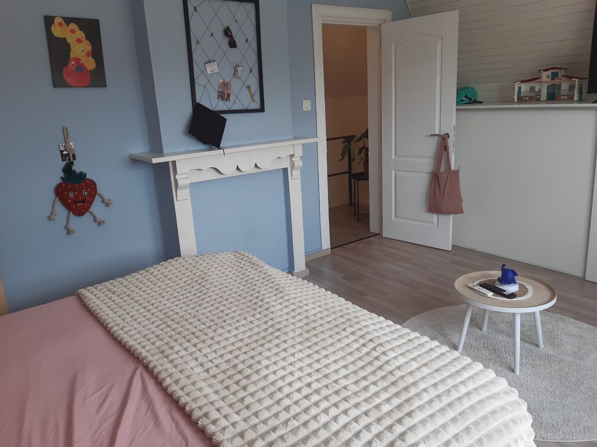 Praktische gezinswoning met leuke tuin. 