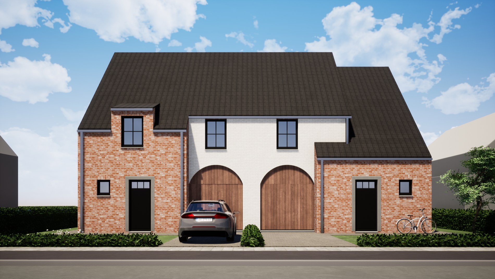 Ruime halfopen nieuwbouwwoningen nabij centrum Koekelare! 