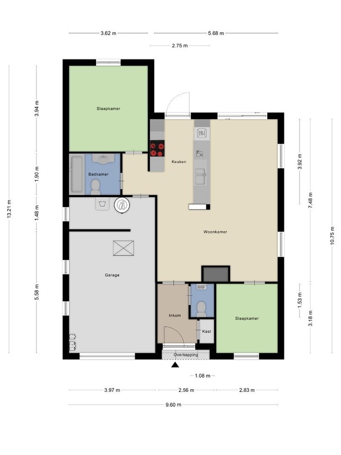 Open bebouwing gelegen aan het park van Duffel 