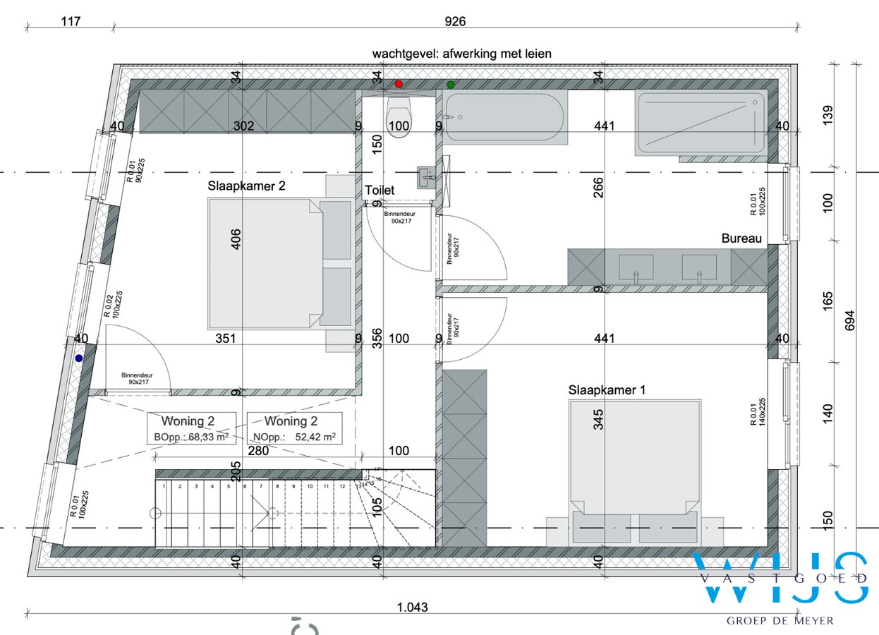 Moderne gezinswoning met 4 slaapkamers en tuin 