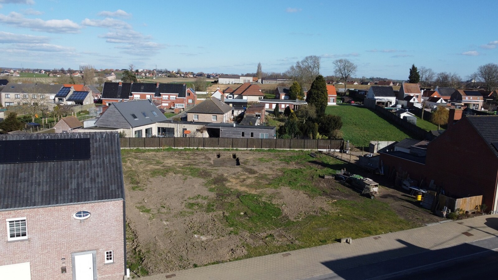 Verkaveling met 4 loten bouwgrond 