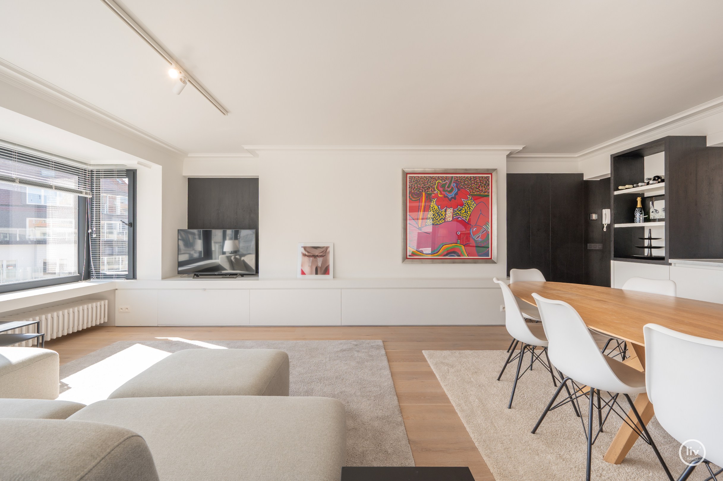 Volledig afgewerkt Hoekappartement + studio centraal gelegen in Knokke 