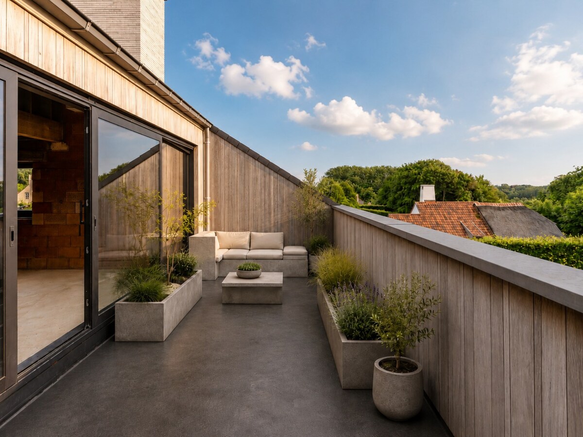 Casco-penthouse met prachtige vergezichten. 