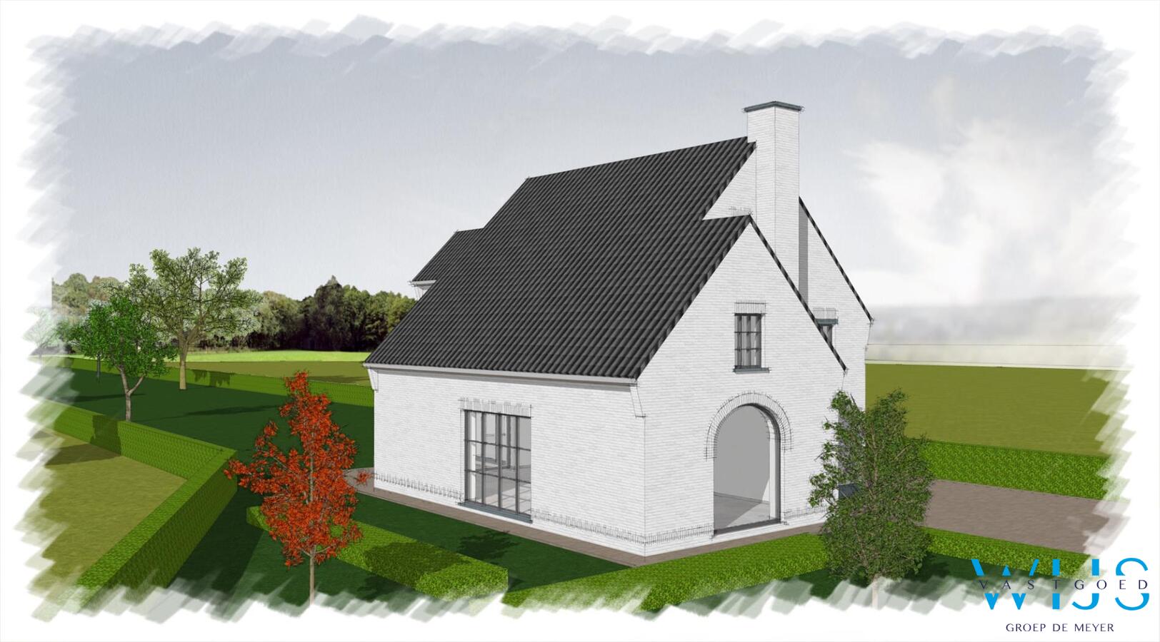 Ruime bouwgrond van 1.998 vierkante te Oosteeklo ! 