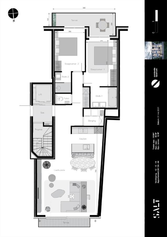 Nieuwbouwappartement in res. "Quantum" - Heist 