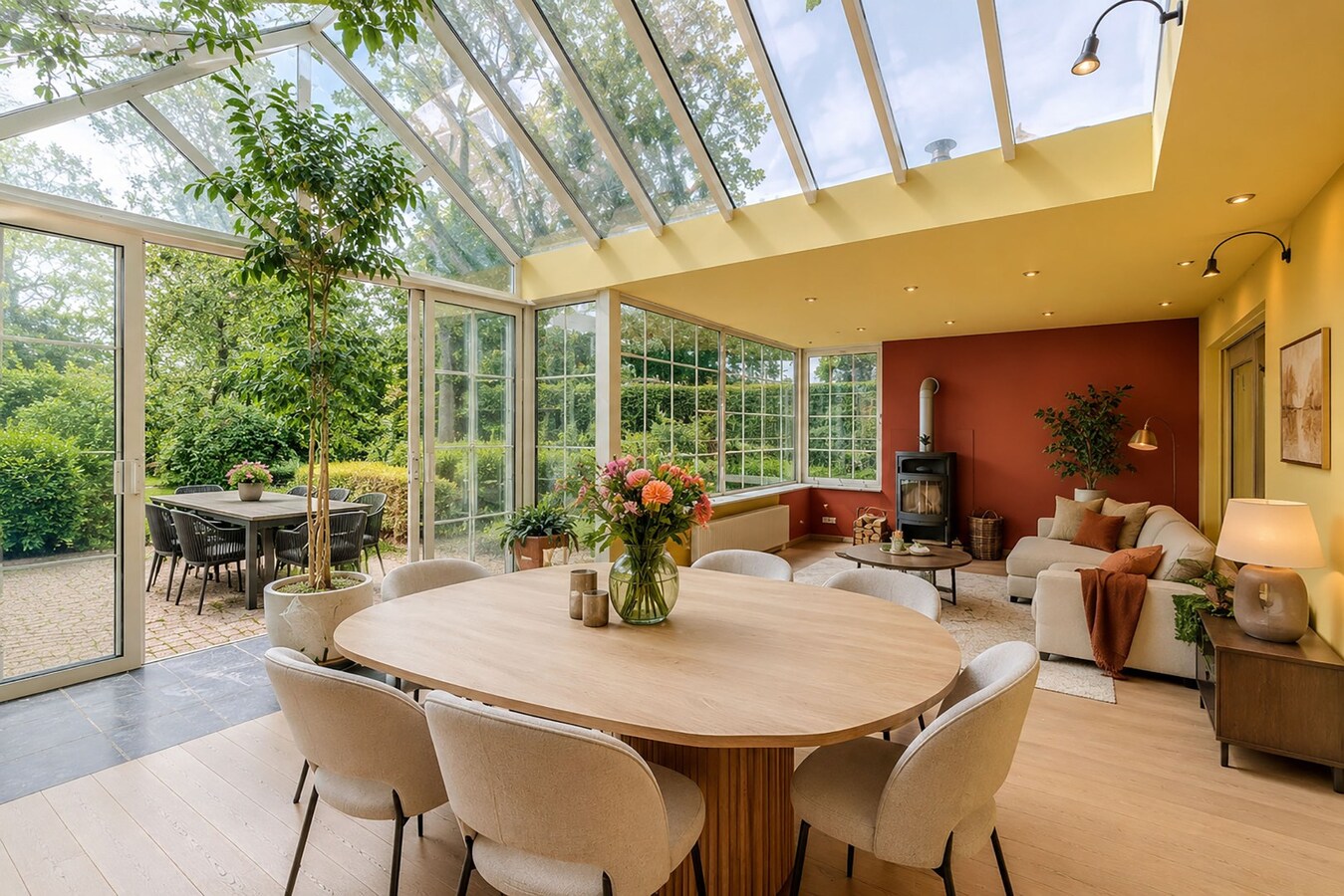 Ruim en charmant landhuis met 4 slpks en prachtige tuin 