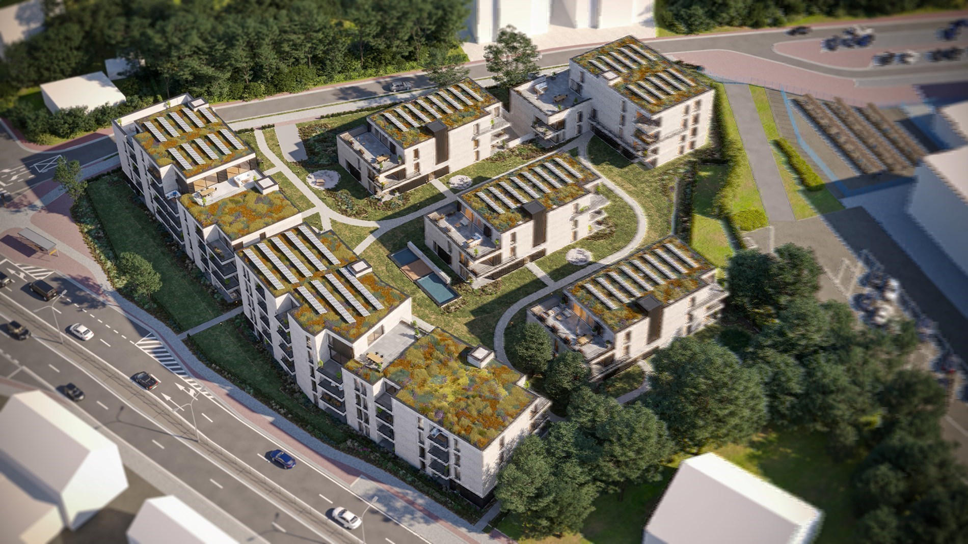 Appartement op de 1ste verdieping van 69,30m² met één slaapkamer 